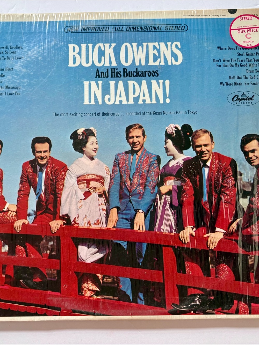 Buck Owens And His Buckaroos In Japan! 1967 Country LP Capitol ST 2715 VG+ VG